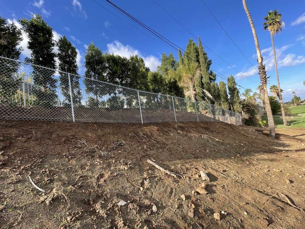 Chain link fence installation from the Empire Fence project gallery