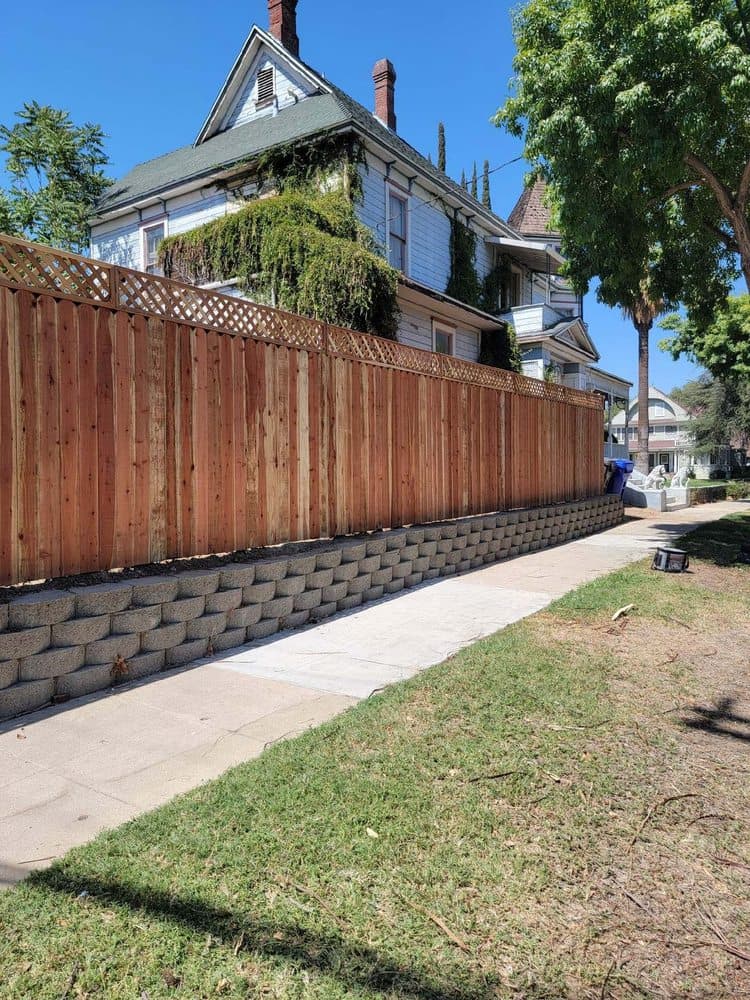 Wood fence installation from the Empire Fence project gallery