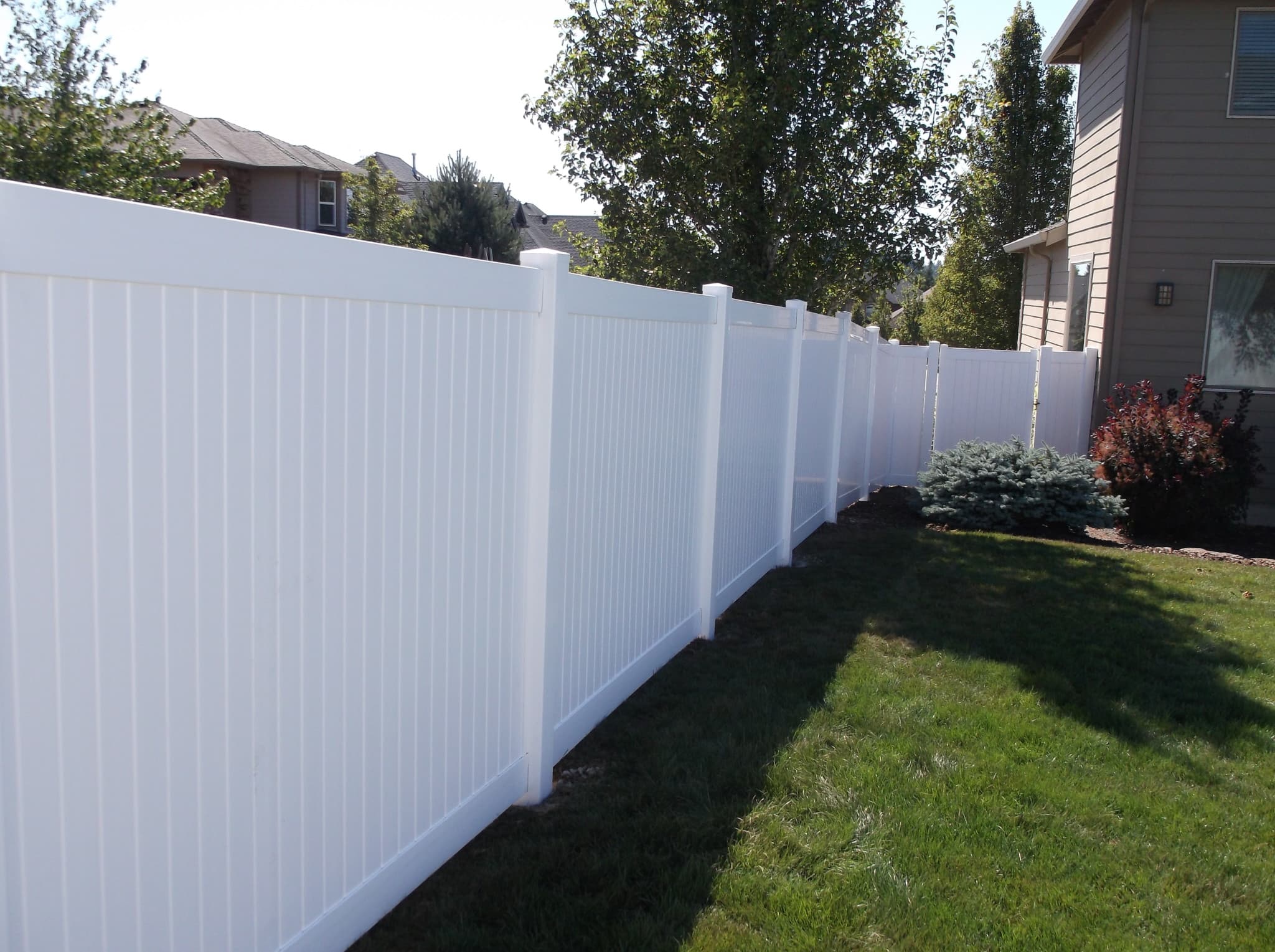 Privacy fencing that keeps the property edge clean and consistent.